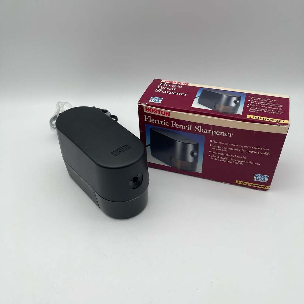 Boston Model 24‎ Electric Pencil Sharpener Black Made in USA with Original Box
